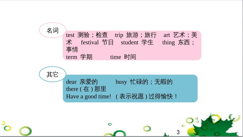三年级语文上册 第三单元期末总复习课件 新人教版 (1587)_第3页