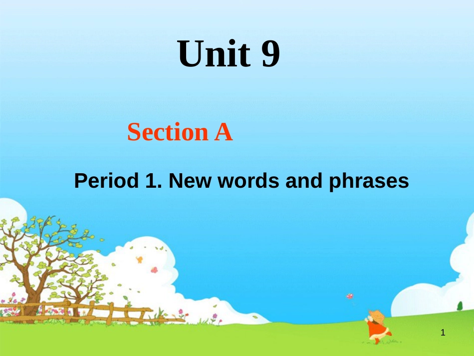 七年级英语上册 Unit 9 My favorite subject is science（第6课时）Section B（3a-Self Check）课件 （新版）人教新目标版 (61)_第1页