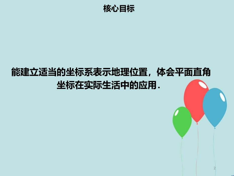 【名师导学】七年级数学下册 第七章 平面直角坐标系 7.2.1 用坐标表示地理位置课件 （新版）新人教版_第2页