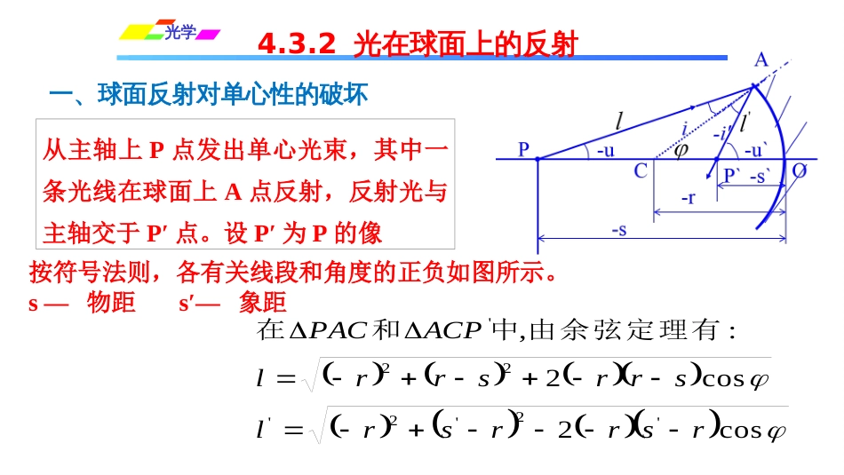 (1.2.11)--4.3.2 光在球面上的反射_第1页