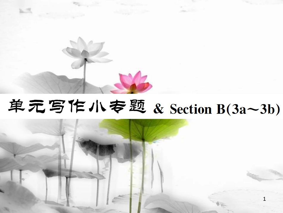 七年级英语上册 Unit 7 How much are these socks写作小专题 & Section B（3a-3c）课件 （新版）人教新目标版_第1页
