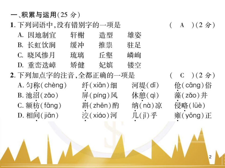 九年级英语上册 Module 11 Photos基础梳理课件 （新版）外研版 (1201)_第2页