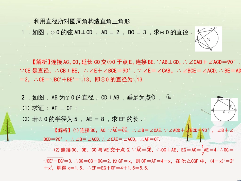 九年级数学上册 第二十二章 二次函数 专题6 运用待定系数法求二次函数的解析式课件 （新版）新人教版 (31)_第2页