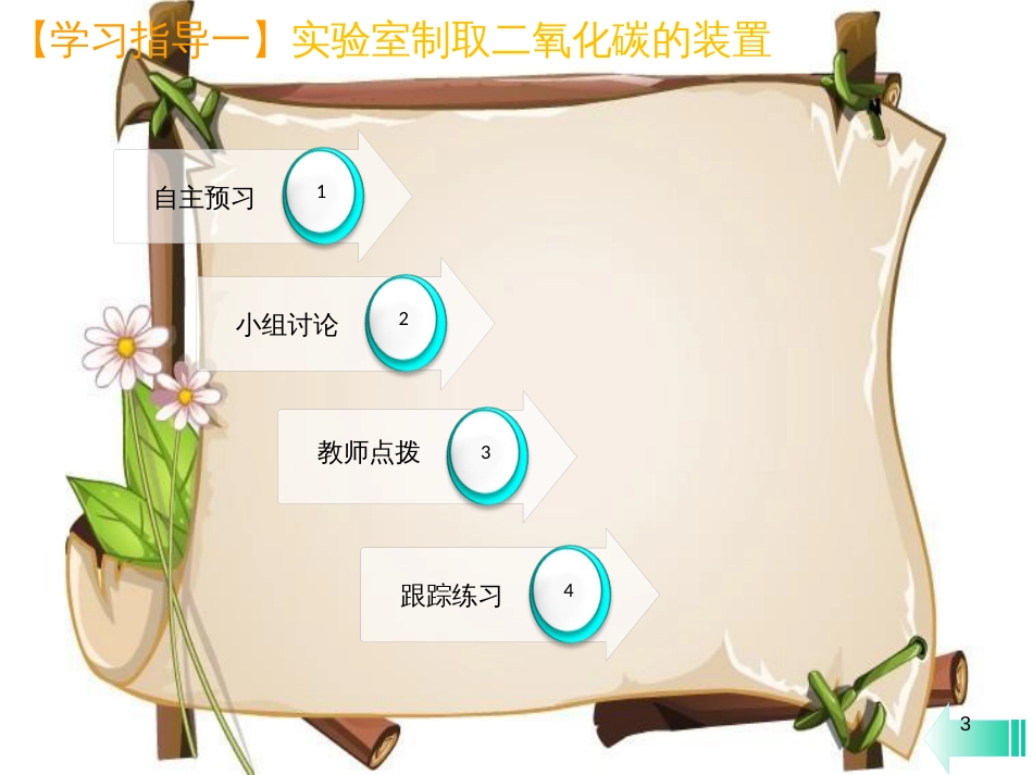 （全国通用版）九年级化学上册 第六单元 碳和碳的氧化物 实验活动2 二氧化碳的实验室制取与性质课堂导学课件 （新版）新人教版_第3页