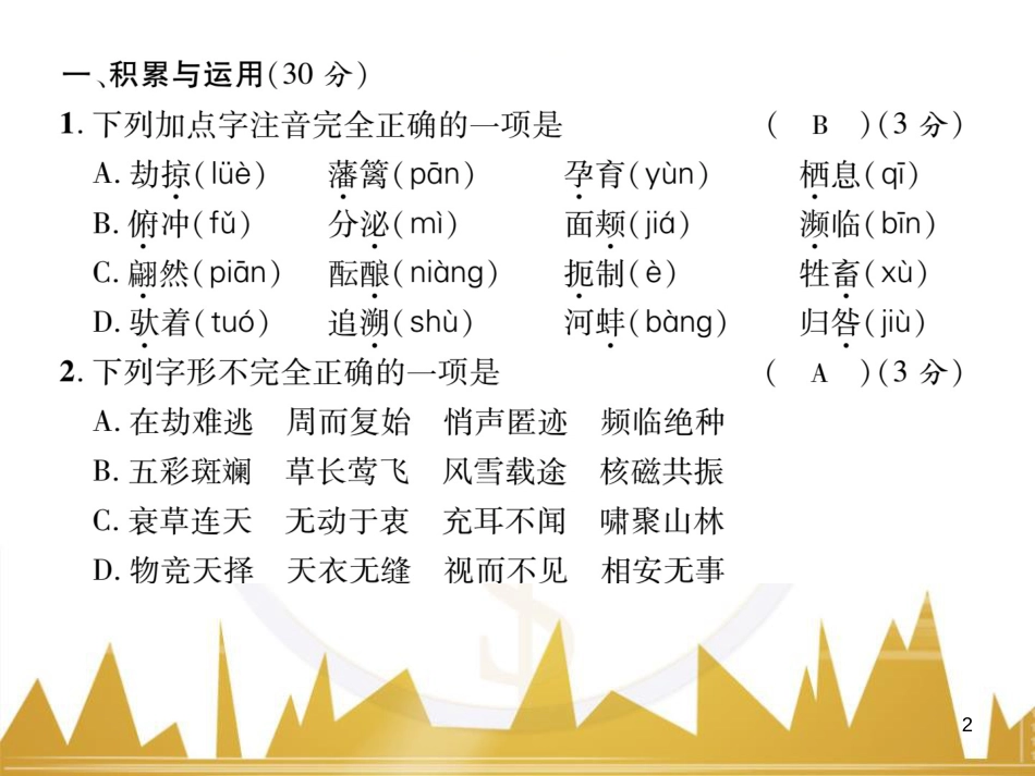 九年级英语上册 Module 11 Photos基础梳理课件 （新版）外研版 (1218)_第2页