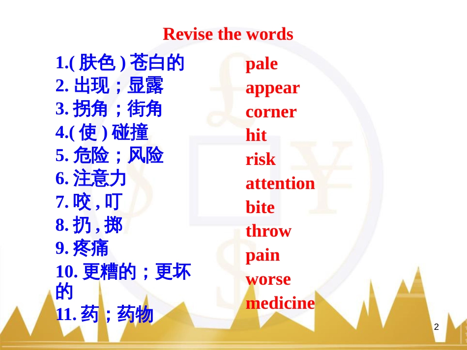 九年级英语上册 Module 11 Photos基础梳理课件 （新版）外研版 (698)_第2页