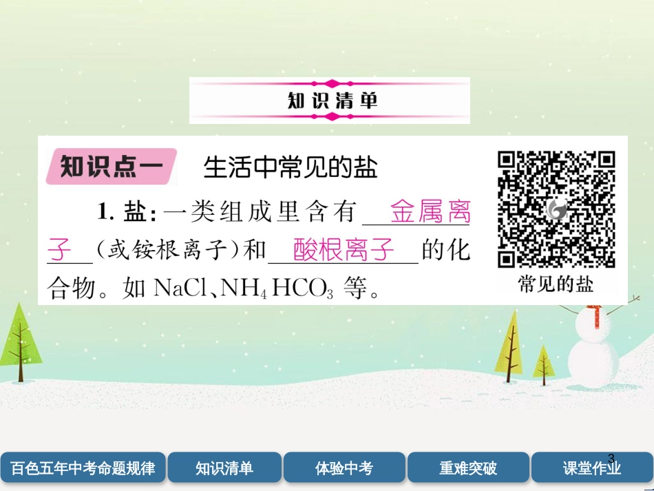中考化学毕业总复习 第2编 重点专题突破篇 专题突破1 共存问题课件 (13)_第3页