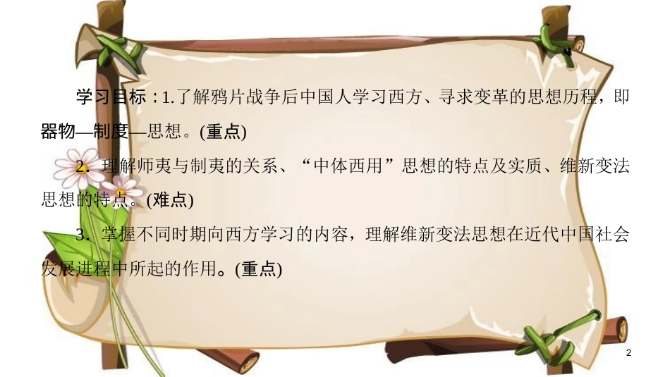 （全国通用版）高中历史 第五单元 近代中国的思想解放潮流 第14课 从“师夷长技”到维新变法课件 新人教版必修3_第2页