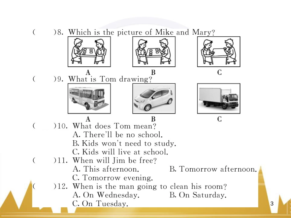 九年级英语上册 Module 11 Photos基础梳理课件 （新版）外研版 (789)_第3页