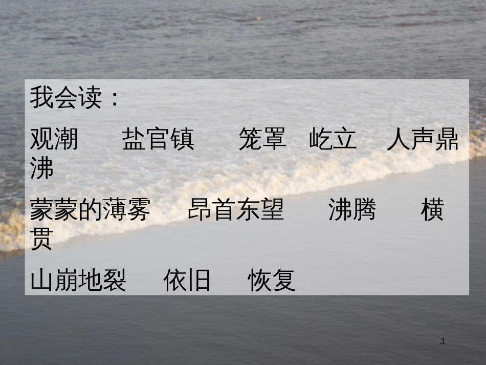四年级语文上册 第七单元 观潮课件3 鄂教版_第3页