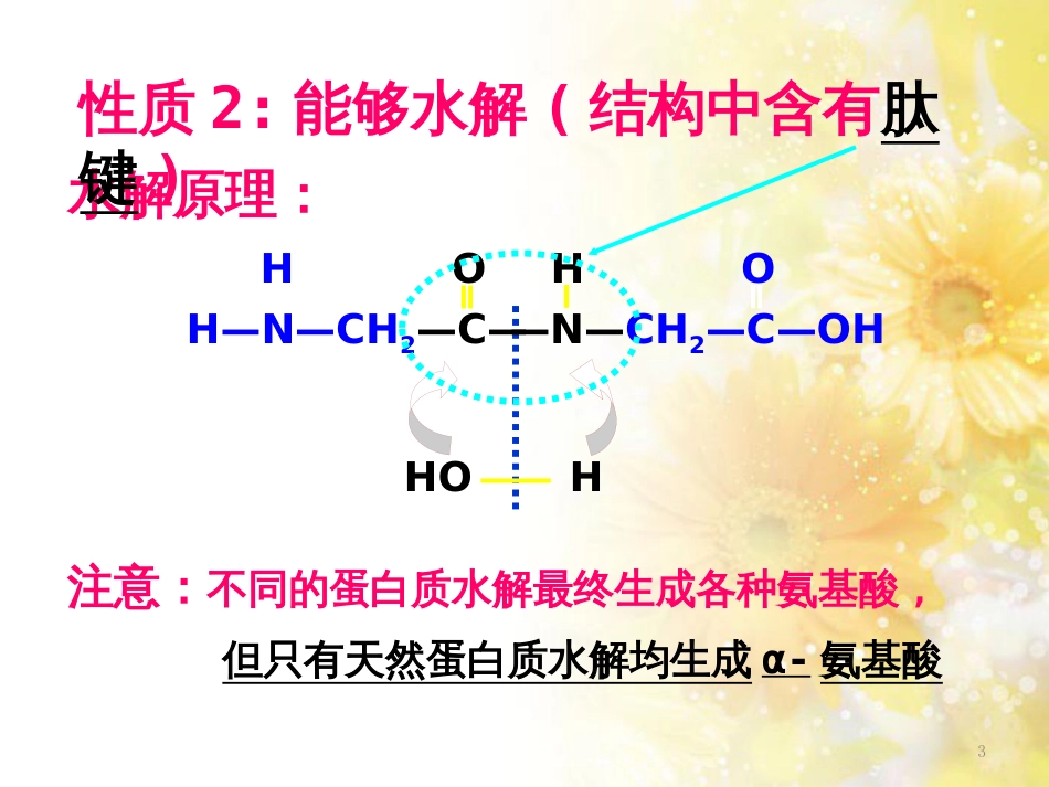 高中化学 第四章 生命中的基础有机化学物质 4.3.2 蛋白质和核酸课件 新人教版选修5_第3页