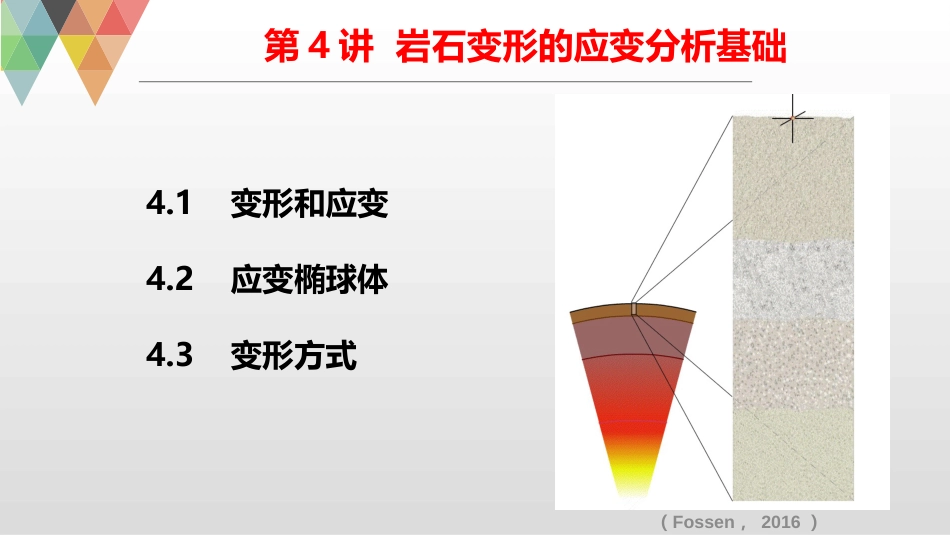 (7)--4 岩石变形的应变分析基础_第1页