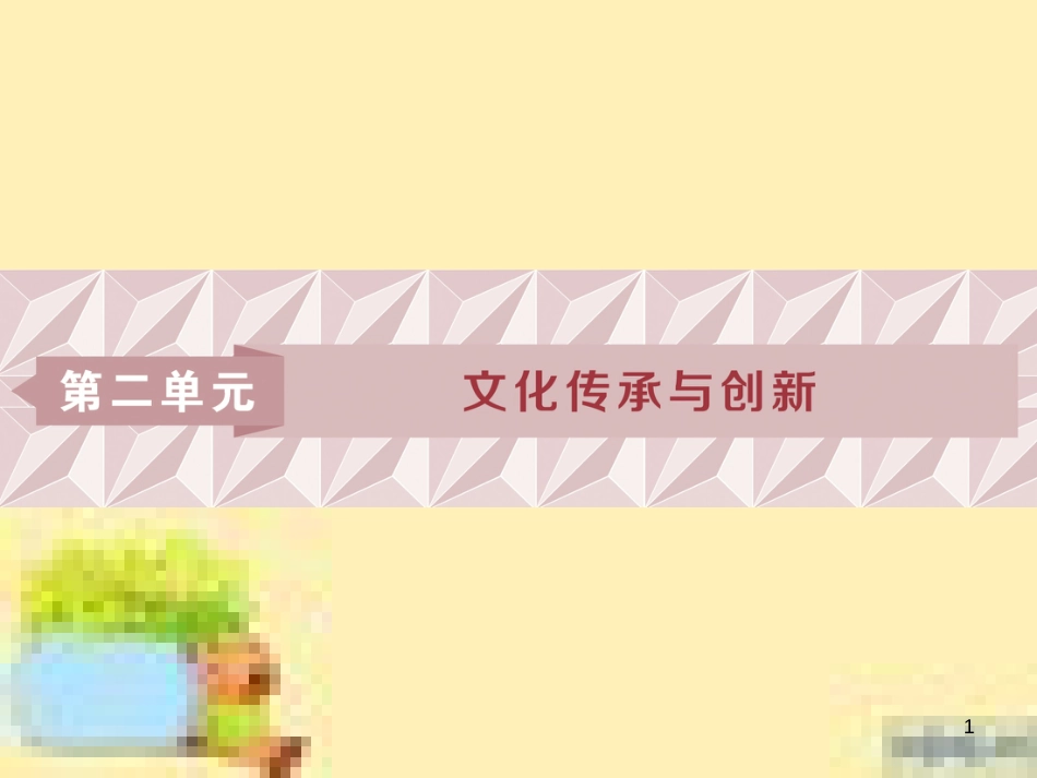 高考政治一轮复习 第一单元 文化与生活单元优化总结课件 新人教版必修3 (725)_第1页