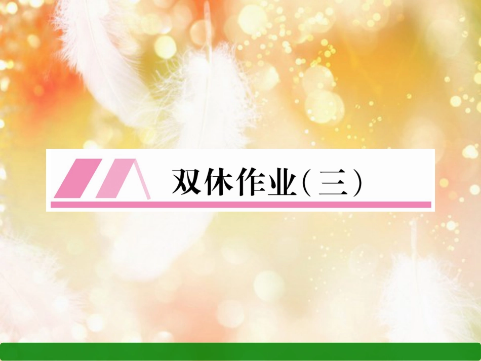 （遵义专版）八年级语文上册 双休作业3作业课件 新人教版_第1页