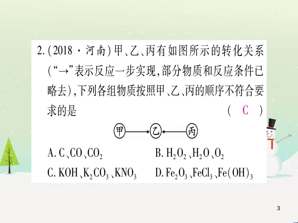 中考化学 第1单元 走进化学世界（提分精炼）课件 (23)_第3页