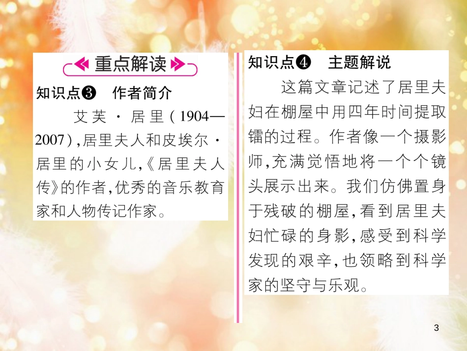 （遵义专版）八年级语文上册 第二单元 8 美丽的颜色作业课件 新人教版_第3页
