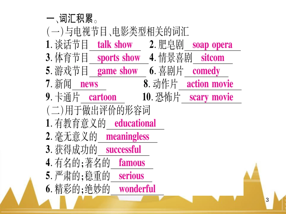 九年级英语上册 Module 11 Photos基础梳理课件 （新版）外研版 (881)_第3页