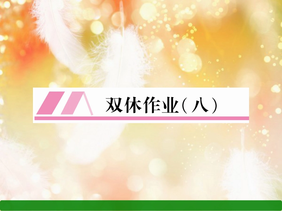 （遵义专版）八年级语文上册 双休作业8作业课件 新人教版_第1页