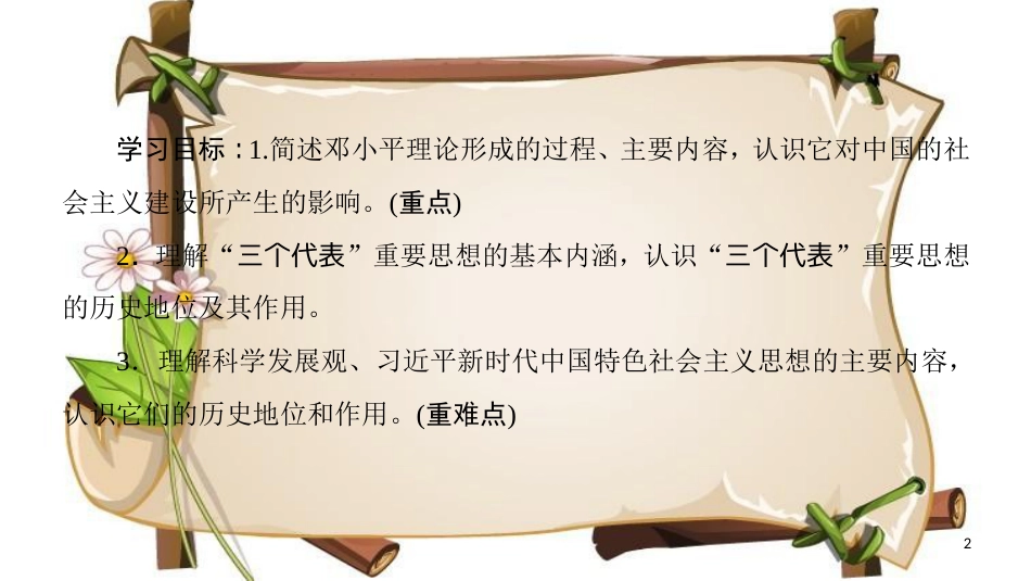 （全国通用版）高中历史 第六单元 20世纪以来中国重大思想成果 第18课 中国特色社会主义理论的形成与发展课件 新人教版必修3_第2页