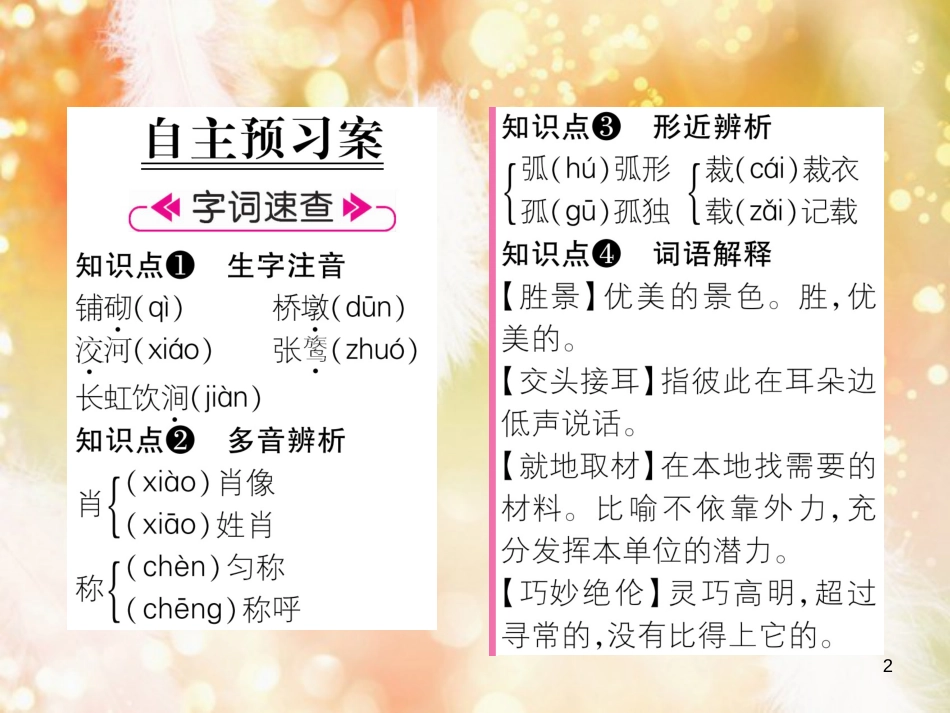 （遵义专版）八年级语文上册 第五单元 17 中国石拱桥作业课件 新人教版_第2页