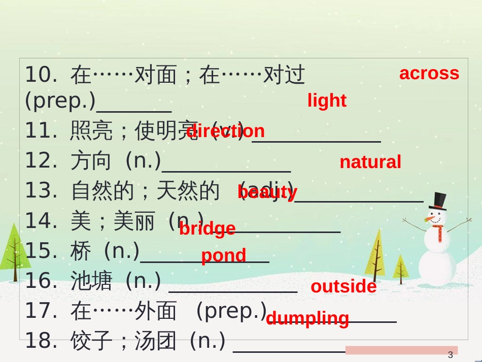 七年级英语上册 Module 1 Unit 1 Making Friends（课后作业）课件 牛津深圳版 (7)_第3页