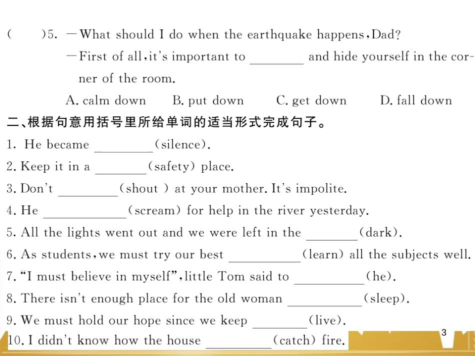 九年级英语上册 Module 11 Photos基础梳理课件 （新版）外研版 (990)_第3页