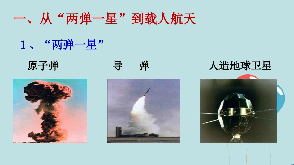 高中历史 第七单元 现代中国的科技、教育与文学艺术 第19课 建国以来的重大科技成就课件2 新人教版必修3_第2页
