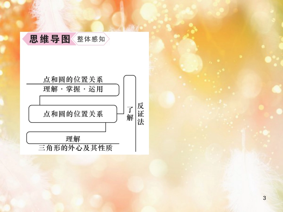 （遵义专版）九年级数学上册 第24章 圆 24.2 点和圆、直线和圆的位置关系 24.2.1 点和圆的位置关系习题课件 （新版）新人教版_第3页