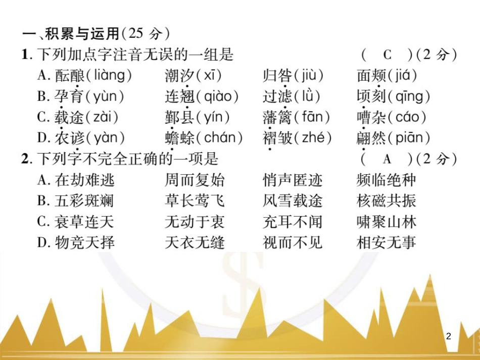 九年级英语上册 Module 11 Photos基础梳理课件 （新版）外研版 (1243)_第2页
