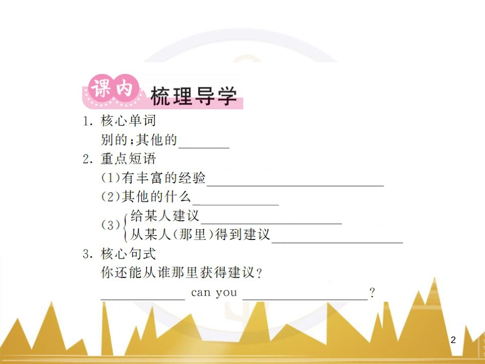 九年级英语上册 Module 11 Photos基础梳理课件 （新版）外研版 (1051)_第2页