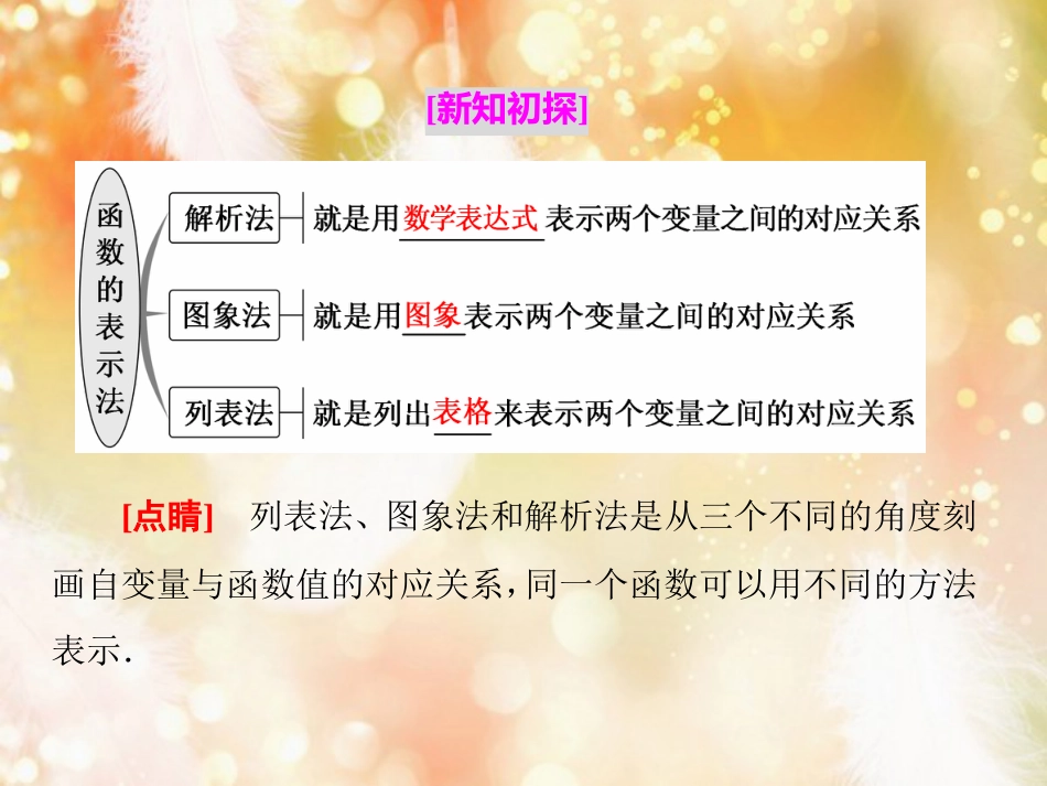 （浙江专版）高中数学 第一章 集合与函数概念 1.2 函数及其表示 1.2.2 第一课时 函数的表示法课件 新人教A版必修1_第2页
