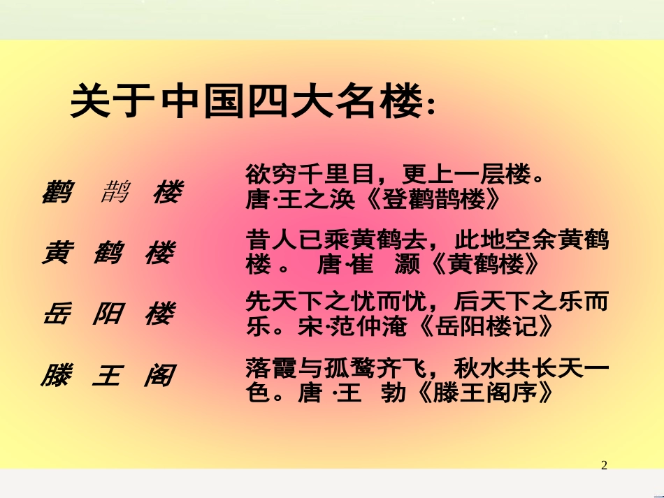 高中语文 1.1《滕王阁序》课件1 北师大版必修4_第2页