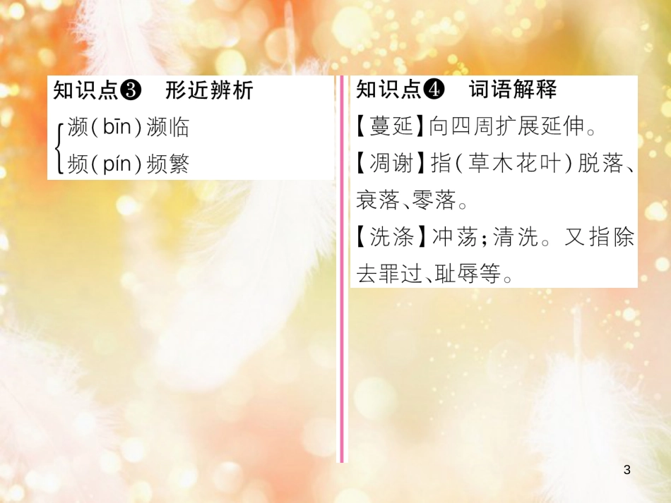 （遵义专版）八年级语文上册 第四单元 15 散文二篇作业课件 新人教版_第3页
