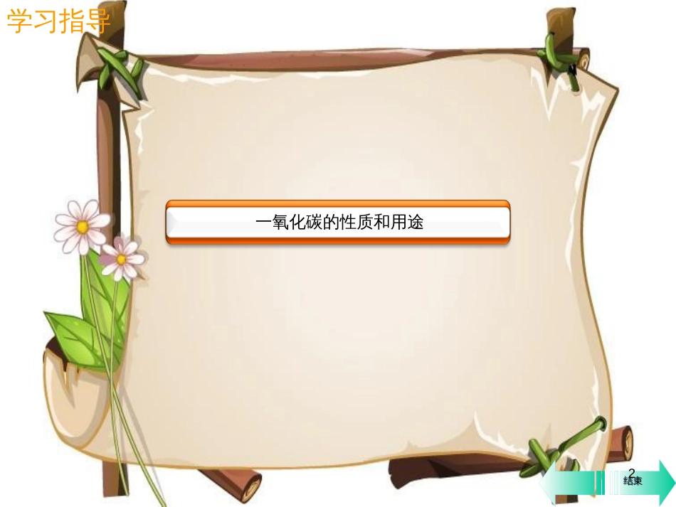 （全国通用版）九年级化学上册 第六单元 碳和碳的氧化物 课题3 二氧化碳和一氧化碳 第2课时 一氧化碳课堂导学课件 （新版）新人教版_第2页