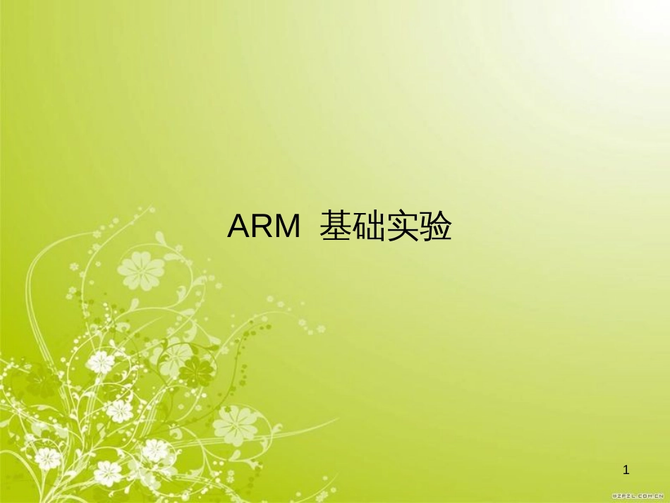 第一次实验ARM系统环境安装与配置(ppt 74页)_第1页