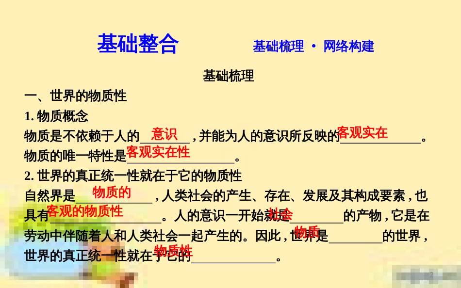高考政治一轮复习 第一单元 文化与生活单元优化总结课件 新人教版必修3 (657)_第2页