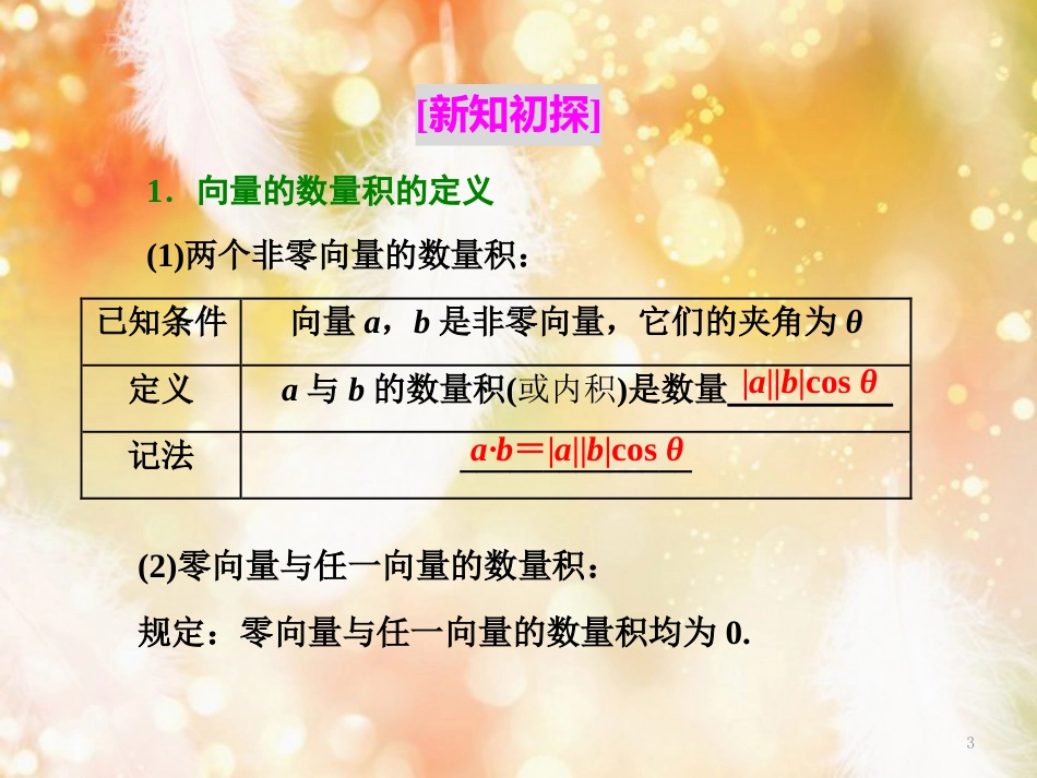 （浙江专版）高中数学 第二章 平面向量 2.4.1 平面向量数量积的物理背景及其含义课件 新人教A版必修4_第3页