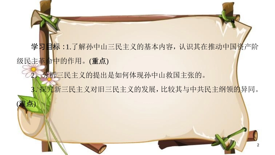 （全国通用版）高中历史 第六单元 20世纪以来中国重大思想成果 第16课 三民主义的形成和发展课件 新人教版必修3_第2页