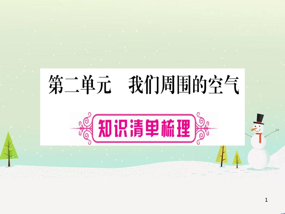 中考化学总复习 第1部分 教材系统复习 九上 第1单元 走进化学世界习题课件1 (95)_第1页