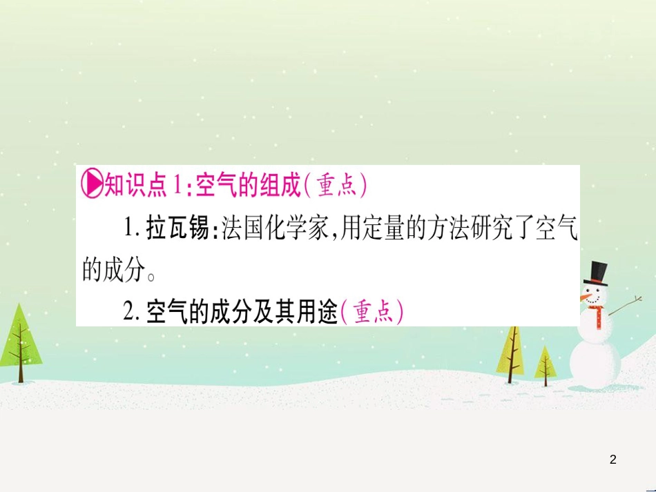 中考化学总复习 第1部分 教材系统复习 九上 第1单元 走进化学世界习题课件1 (95)_第2页