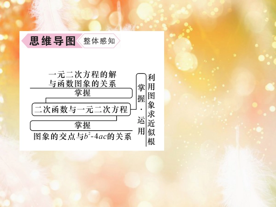 （遵义专版）九年级数学上册 第22章 二次函数 22.2 二次函数与一元二次方程习题课件 （新版）新人教版_第3页