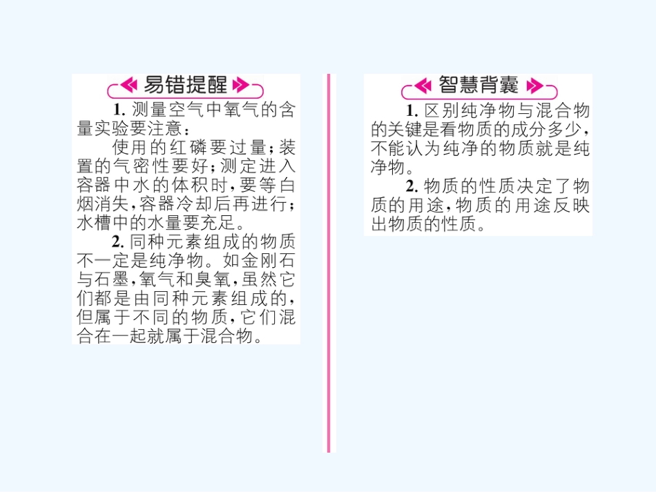 （遵义专版）九年级化学上册 第1章 开启化学之门 第2节 化学研究些什么 第2课时 化学研究物质的组成和结构、用途与制法习题课件 沪教版_第3页