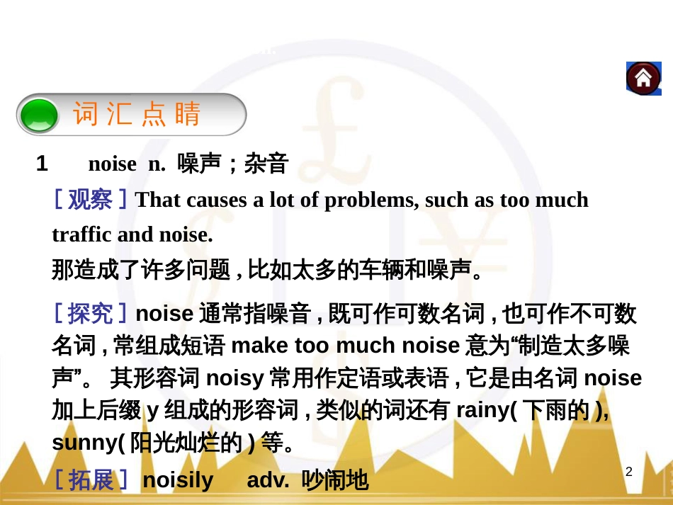 九年级英语上册 Module 11 Photos基础梳理课件 （新版）外研版 (708)_第2页