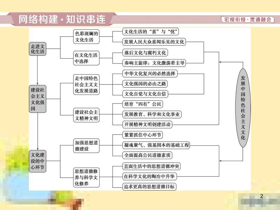 高考政治一轮复习 第一单元 文化与生活单元优化总结课件 新人教版必修3 (754)_第2页