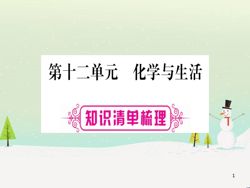 中考化学总复习 第1部分 教材系统复习 九上 第1单元 走进化学世界习题课件1 (76)_第1页