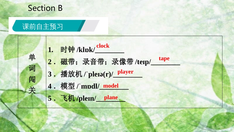 七年级英语上册 Unit 4 Where’s my schoolbag Section B优质课件 （新版）人教新目标版_第3页