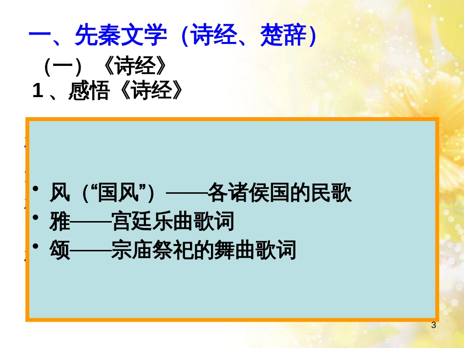 高中历史 第二单元 古代中国的科技与文化 第五课 古代文学的辉煌成就课件 北师大版必修3_第3页