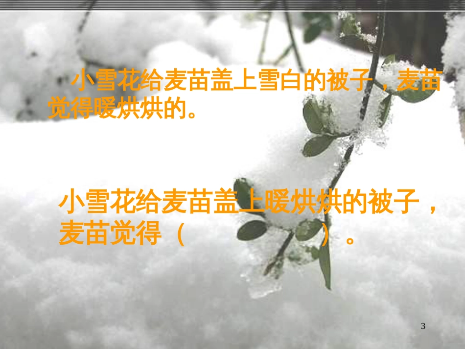 二年级语文上册 雪被子课件2 浙教版_第3页