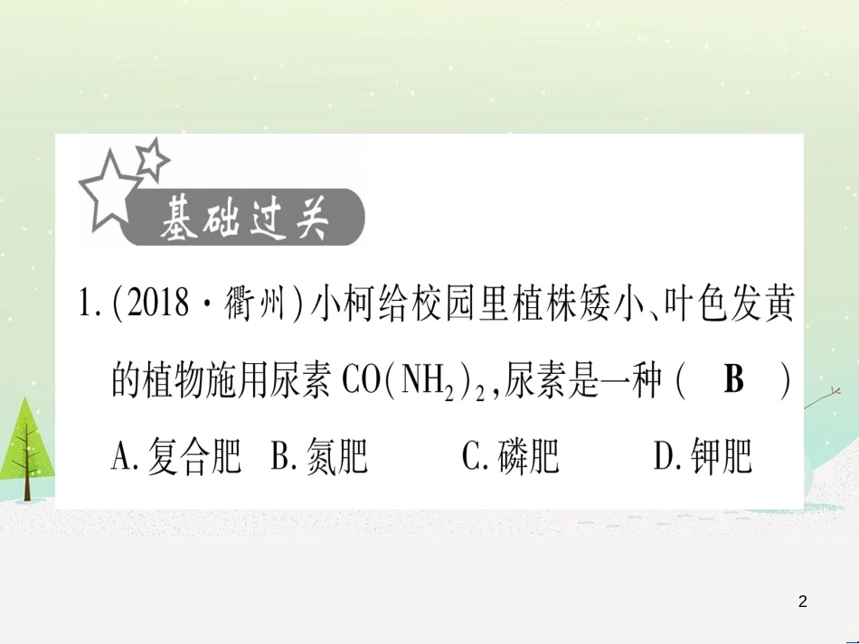 中考化学 第1单元 走进化学世界 第1课时 物质的变化和性质（提分精练）课件 (153)_第2页