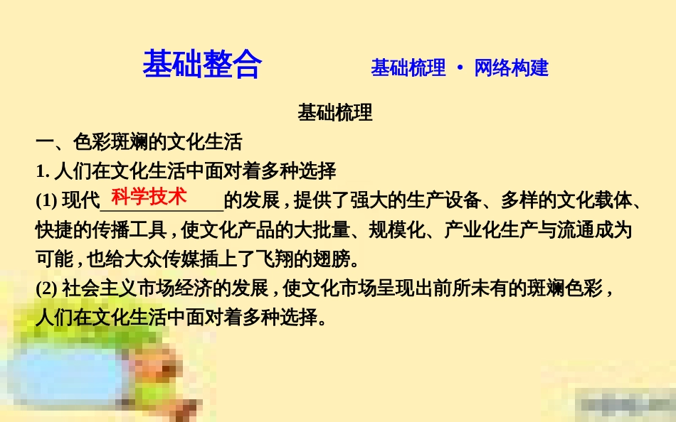 高考政治一轮复习 第一单元 文化与生活单元优化总结课件 新人教版必修3 (689)_第2页